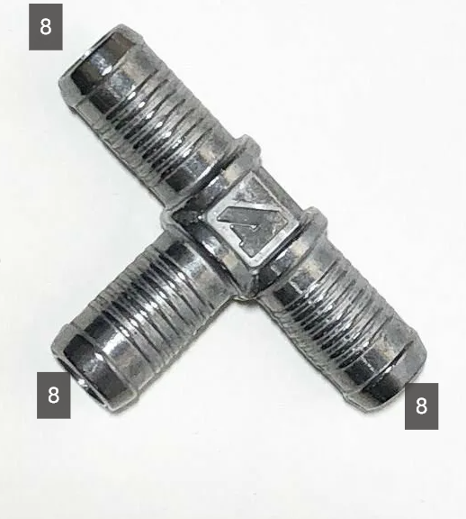 Тройник 8x8x8